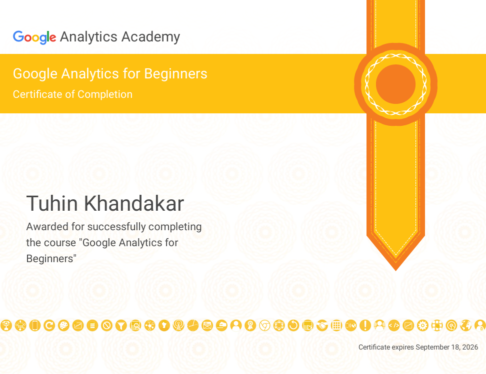 Google Analytics for Beginners Certification